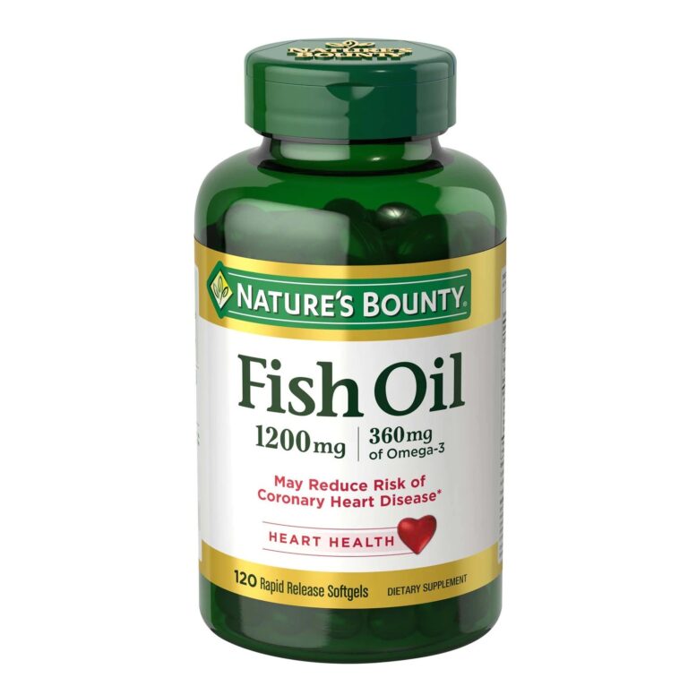 مکمل کامل فیش اویل Fish Oil امگا۳ نیچرز بونتی ۱۲۰ عددی - Image 1