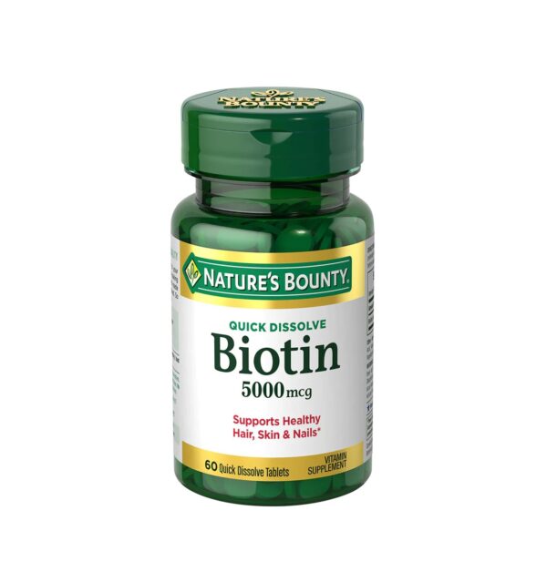 قرص بیوتین 5000mcg نیچرز بونتی
